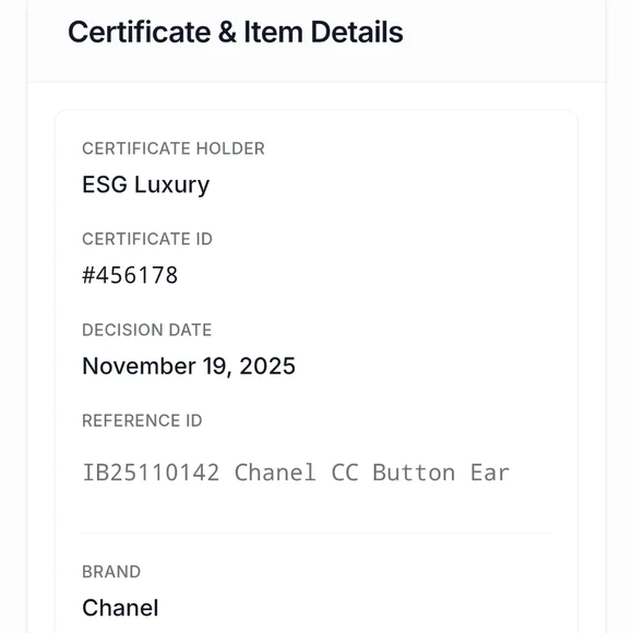 Authentic Chanel CC Silver Button Earrings - Picture 10 of 10